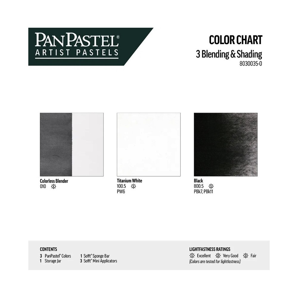 Set of Ultra Soft PanPastels Blending & Shading - 3 colors