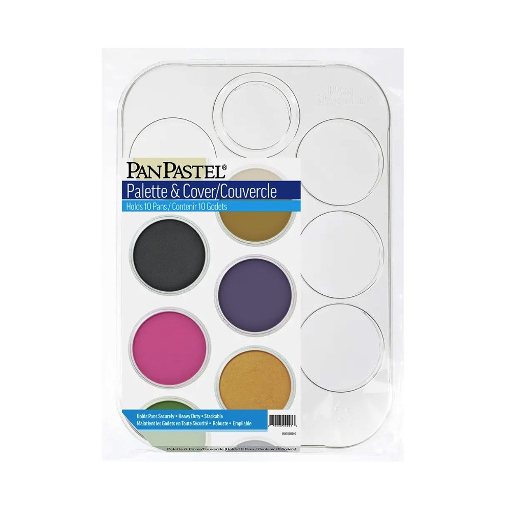 Palette Tray with lid for PanPastels - for 10 pans