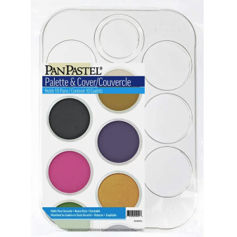 Paletka z pokrywką do pasteli PanPastel - 10 miejsc