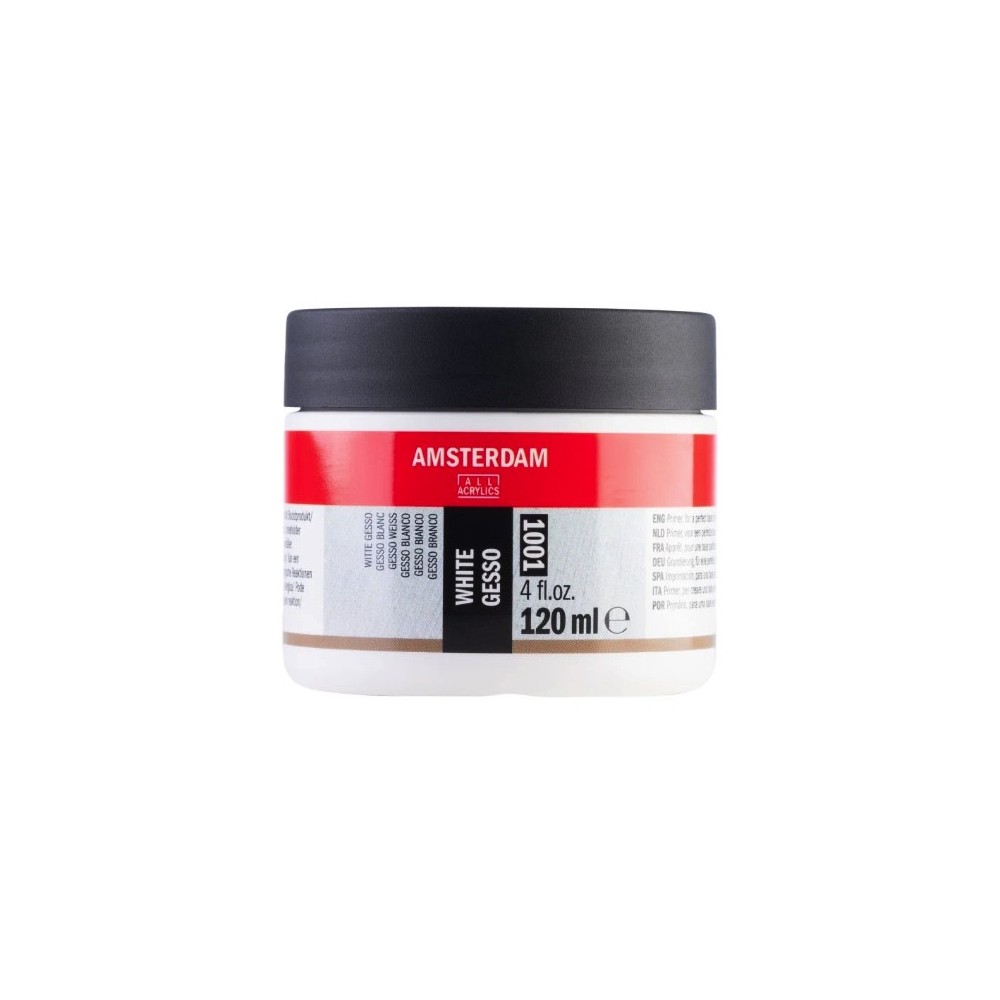 Grunt malarski podkład Gesso - Amsterdam - biały 120 ml