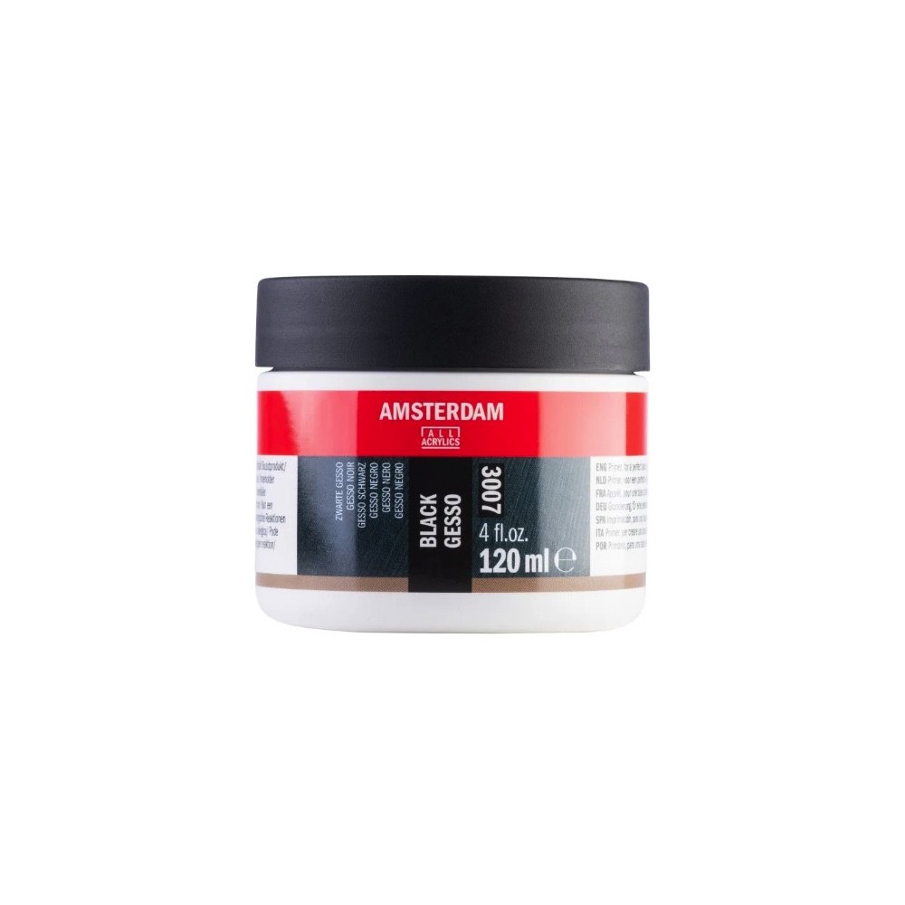 Gesso primer - Amsterdam - black 120 ml
