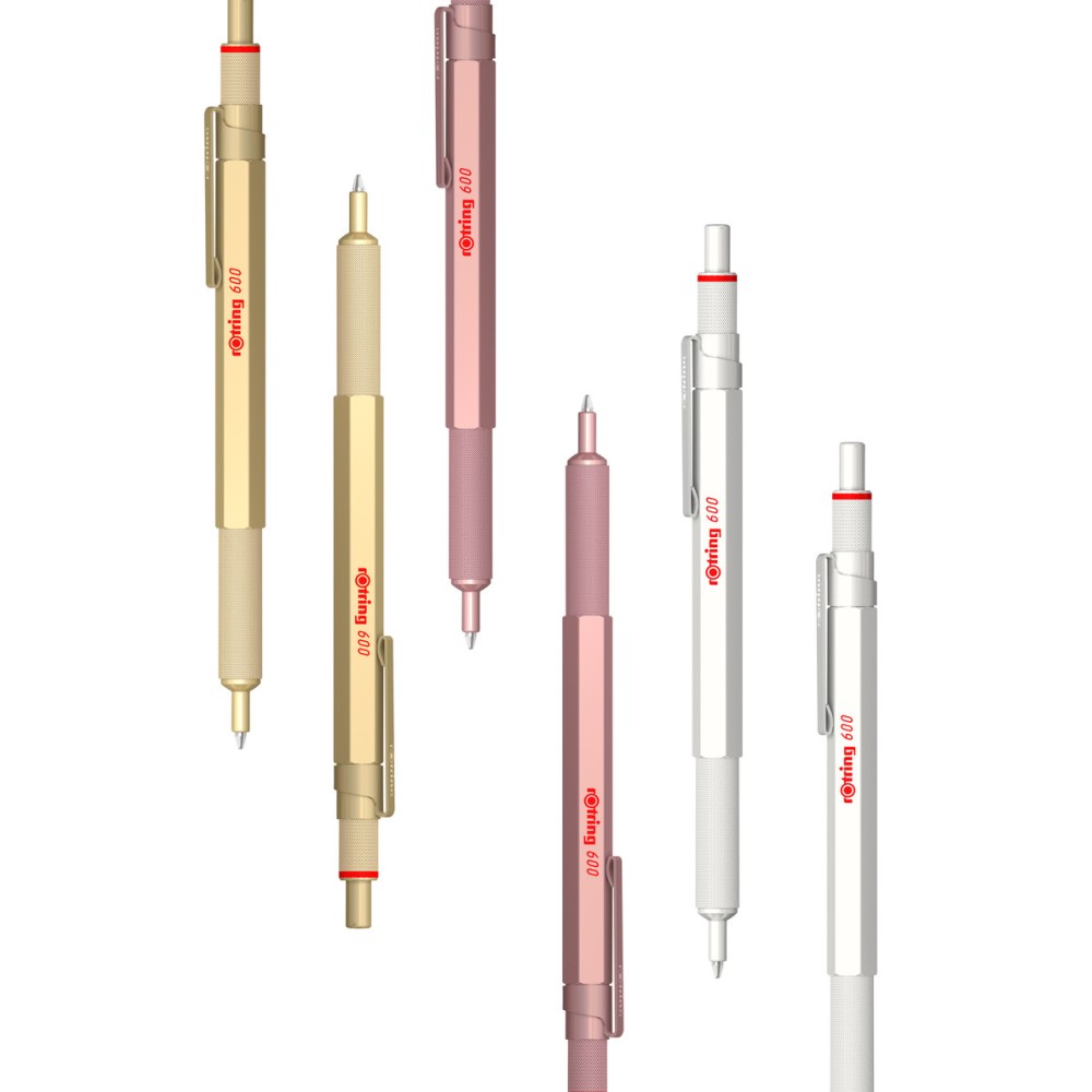 Ołówek automatyczny 600 - Rotring - Pearl White 0,5 mm