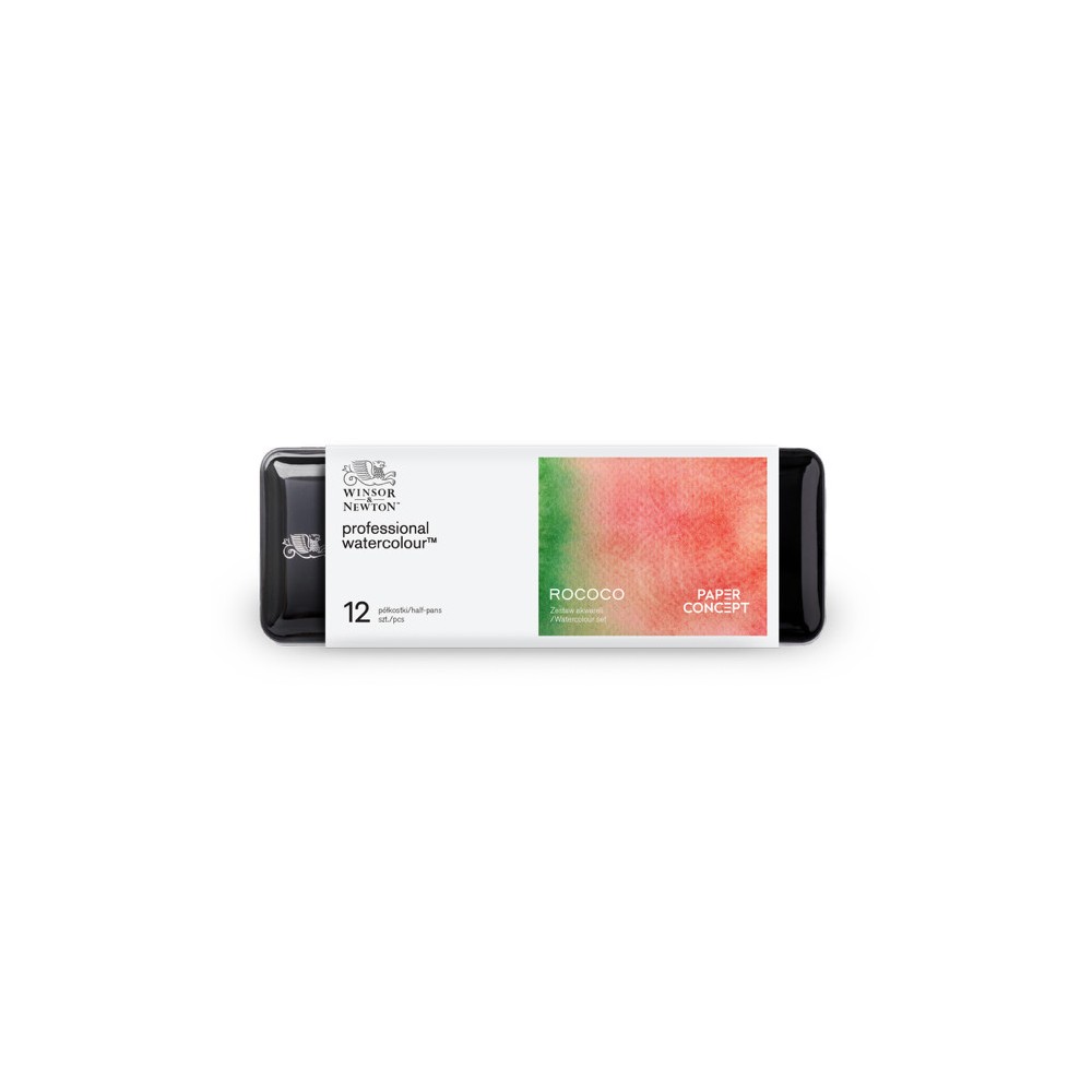 Professional Watercolour Rococo half-pans set - Winsor & Newton x PaperConcept - 12 pcs.