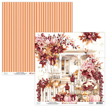 Scrapbooking paper 30,5 x 30,5 cm - Mintay - Rust & Rose 01
