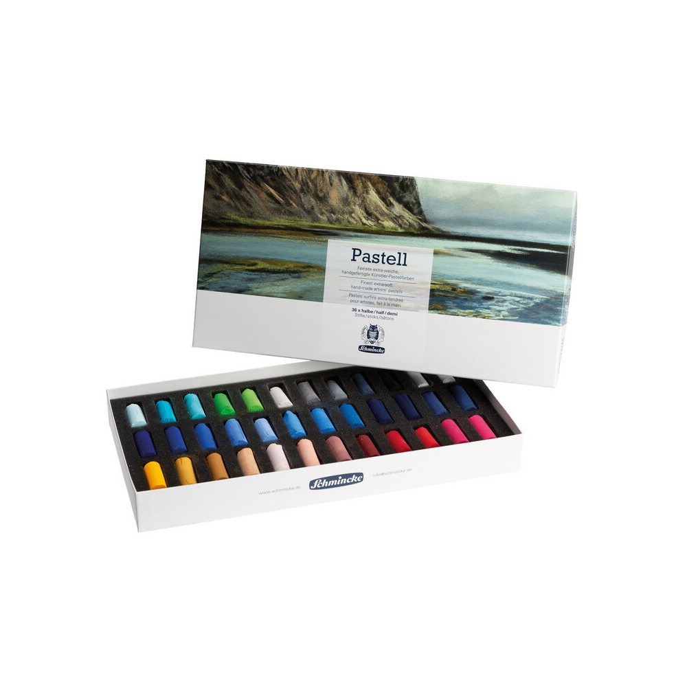Zestaw półpasteli suchych Extra-Soft - Schmincke - 36 kolorów