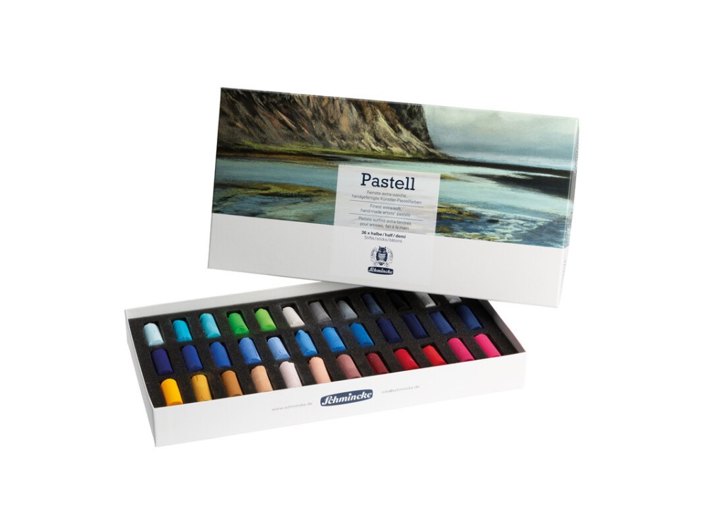 Zestaw półpasteli suchych Extra-Soft - Schmincke - 36 kolorów