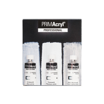 Zestaw farb akrylowych PRIMAcryl White Shades - Schmincke - 3 x 35 ml