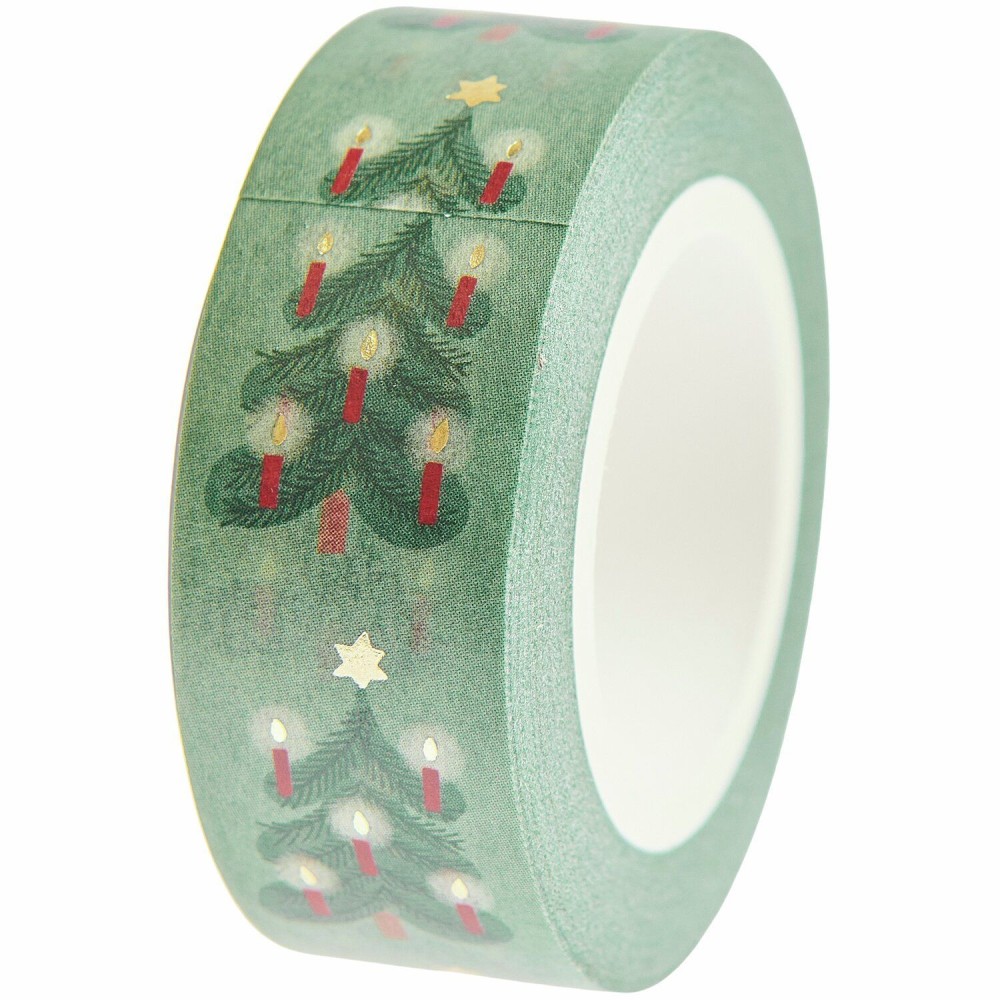 Taśma washi Christmas Tree - Paper Poetry - zielona 15 mm x 10 m