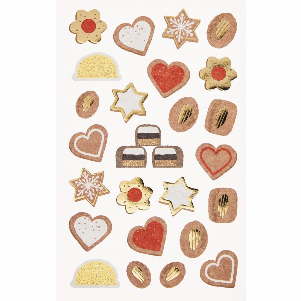 Naklejki świąteczne Cookies - Paper Poetry - 25 szt.