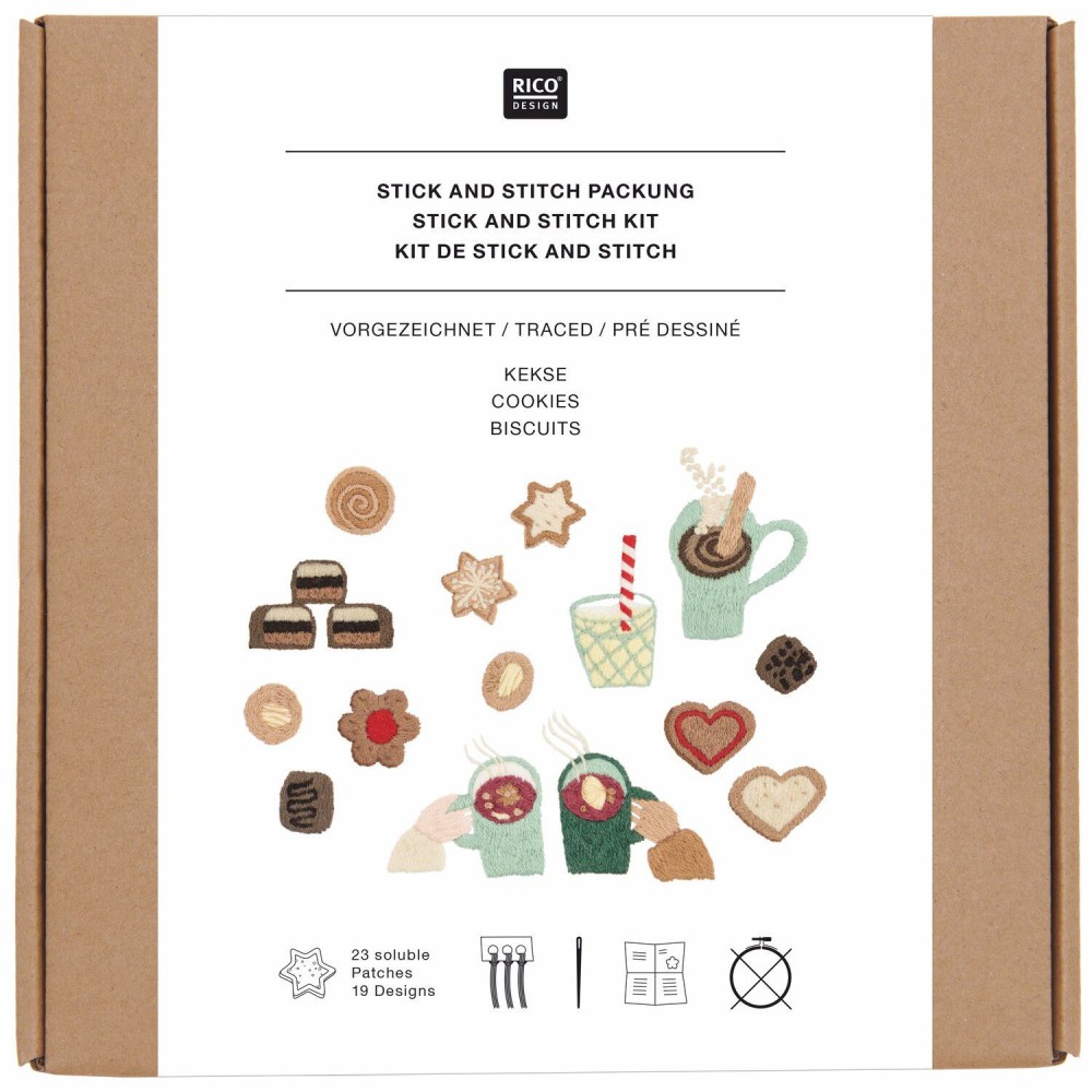 Embroidery Stick and Stitch Kit  - Rico Design - Cookies