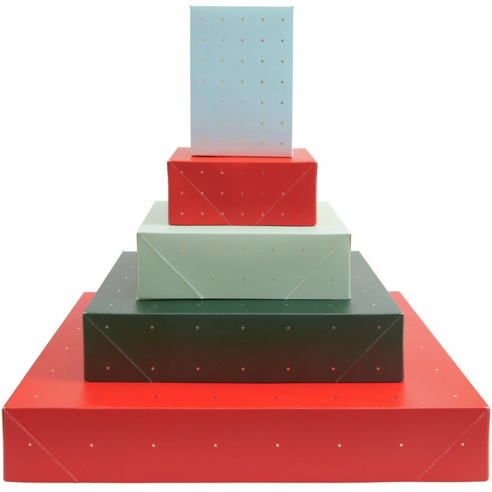 Set of cardboard gift boxes Stars - Rico Design - 5 pcs.