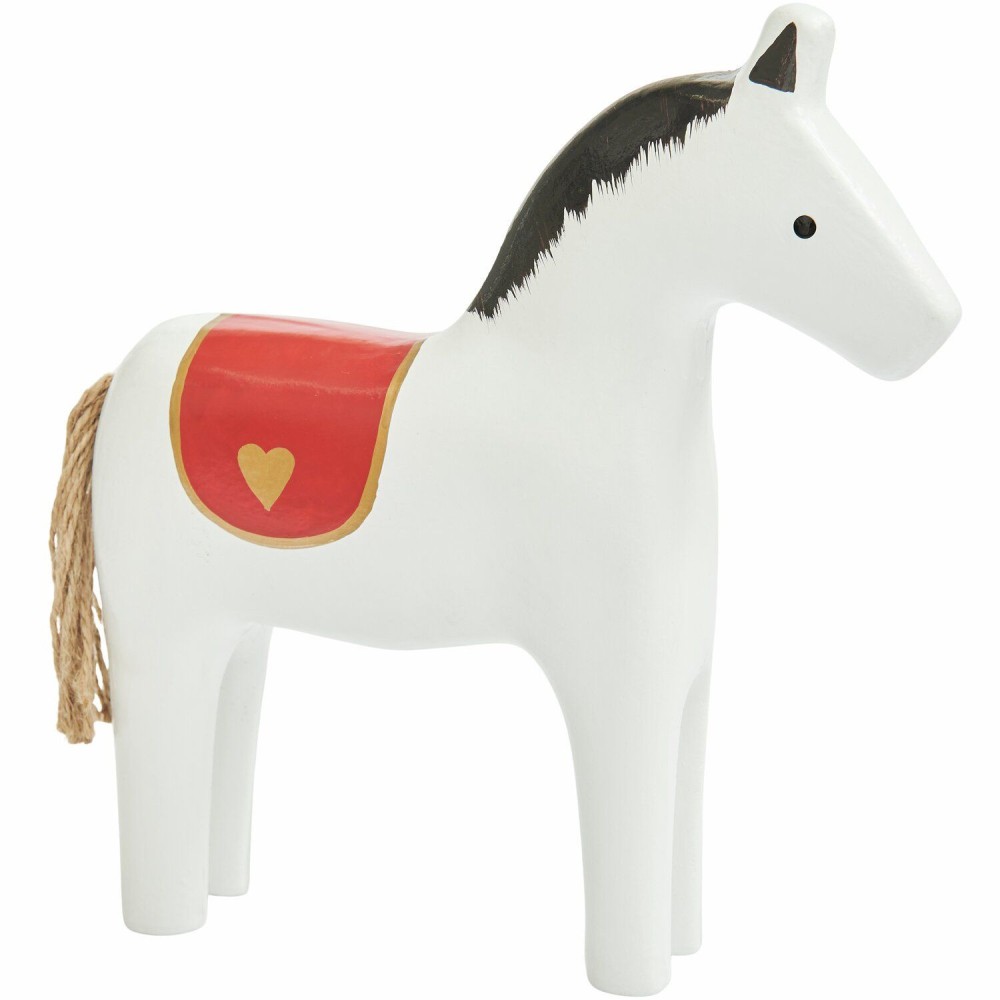 Wooden Horse figurine - Rico Design - white 23,5 cm