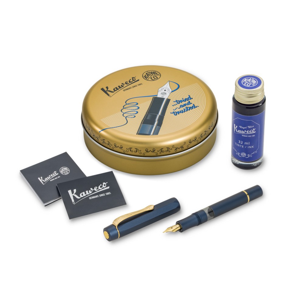 Pióro wieczne Sport Piston Filler zestaw startowy - Kaweco - Navy F