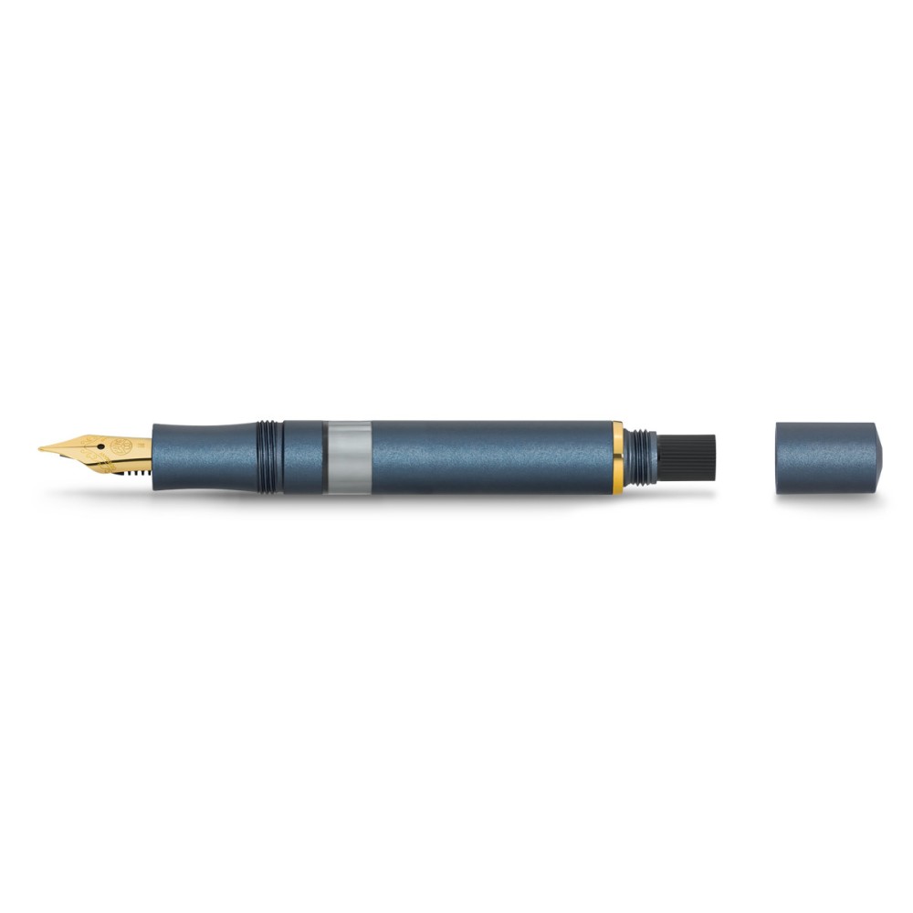 Pióro wieczne Sport Piston Filler zestaw startowy - Kaweco - Navy EF