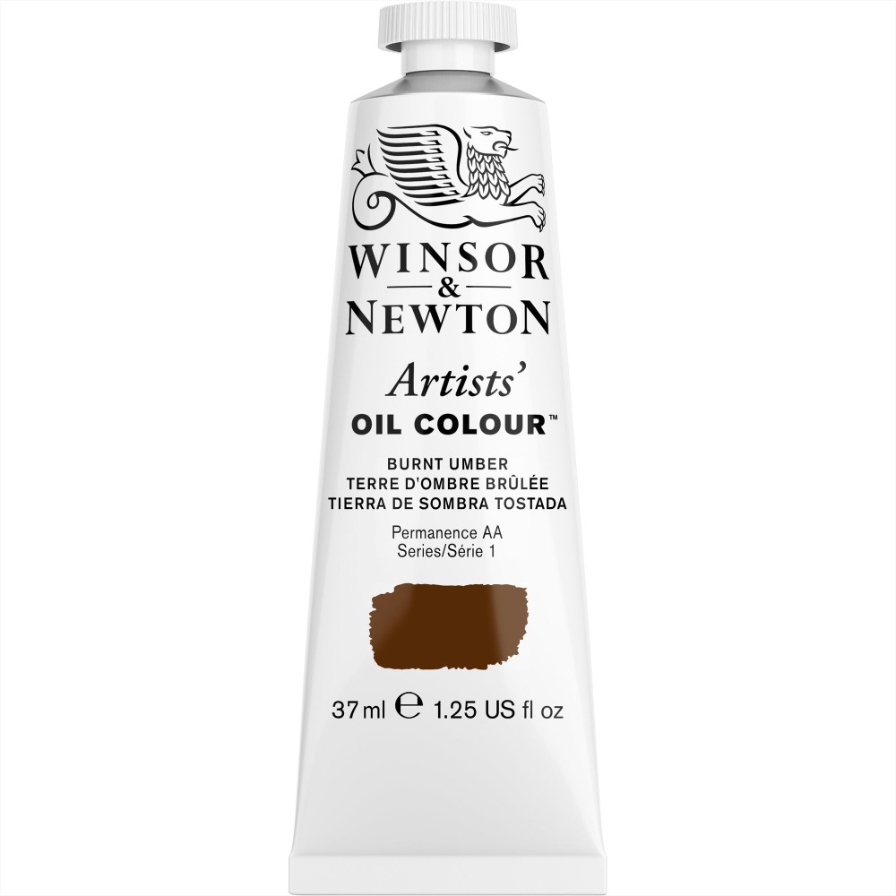 Farba olejna Artists' Oil Colour - Winsor & Newton - Burnt Umber 37 ml