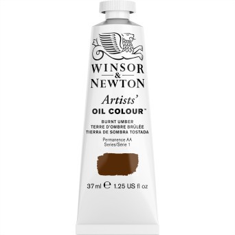 Farba olejna Artists' Oil Colour - Winsor & Newton - Burnt Umber 37 ml