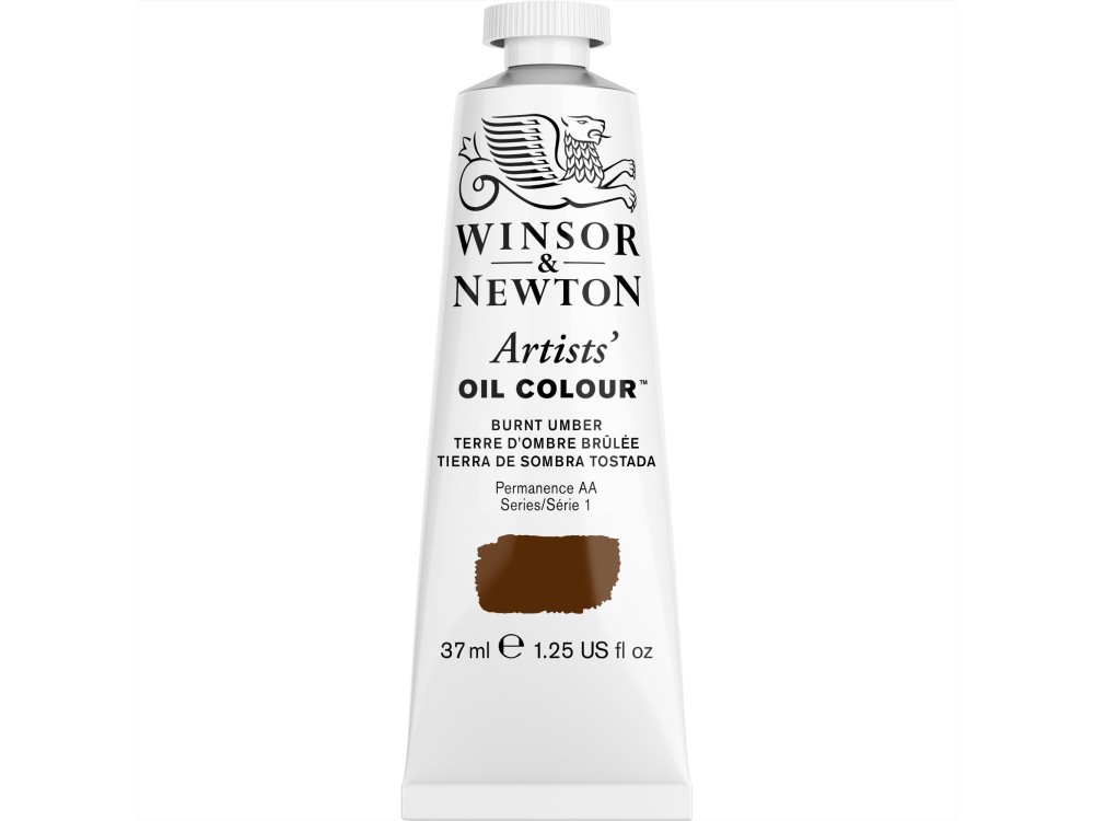 Farba olejna Artists' Oil Colour - Winsor & Newton - Burnt Umber 37 ml