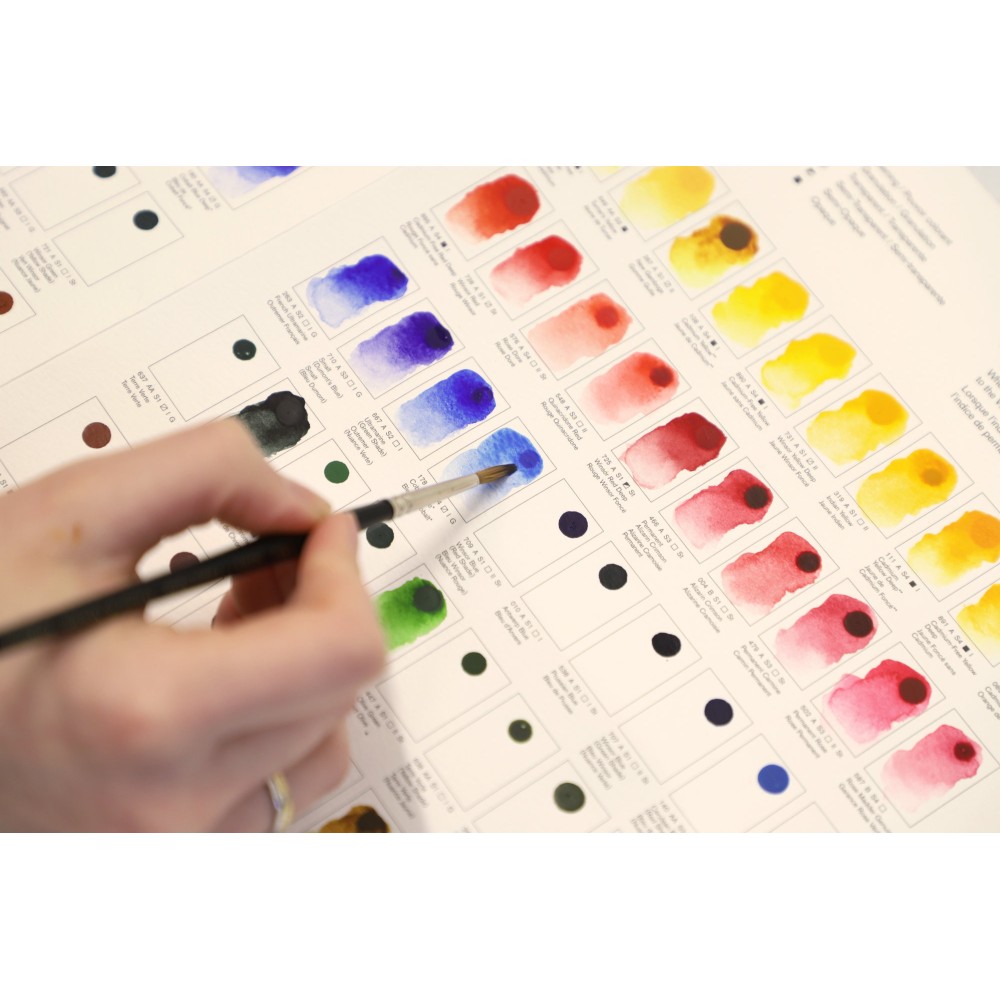 Próbnik farb Dot Card Professional Watercolour - Winsor & Newton - 109 kolorów