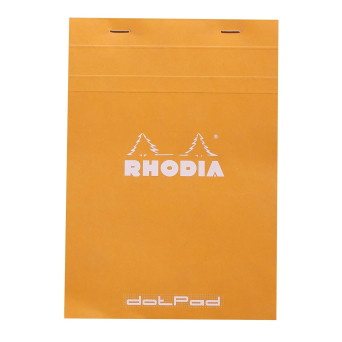 Notebook dotPad - Rhodia - dotted, orange, A5, 80 g, 80 sheets