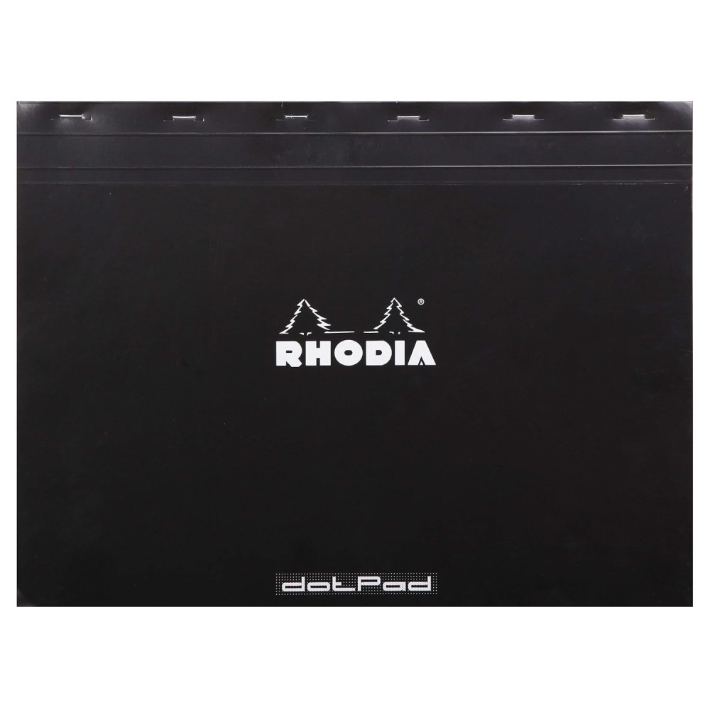 Notes dotPad - Rhodia - w kropki, czarny, A3+, 80 g, 80 ark.