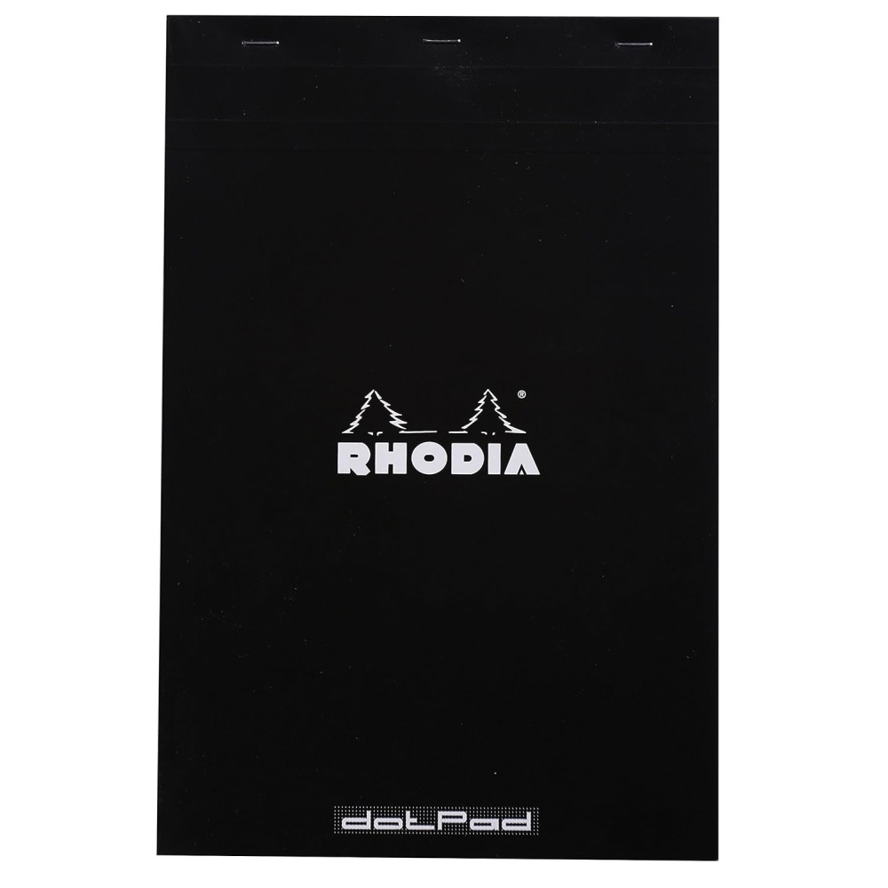 Notes dotPad - Rhodia - w kropki, czarny, A4+, 80 g, 80 ark.