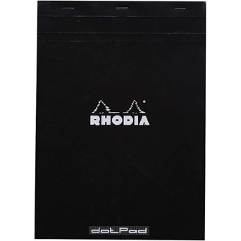 Notebook dotPad - Rhodia - dotted, black, A4, 80 g, 80 sheets