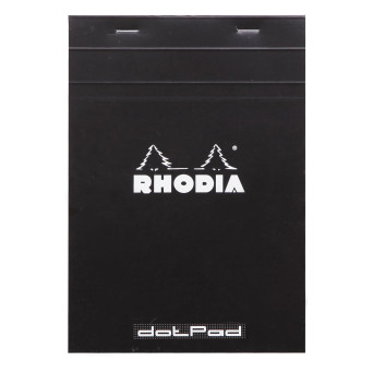 Notes dotPad - Rhodia - w kropki, czarny, A5, 80 g, 80 ark.