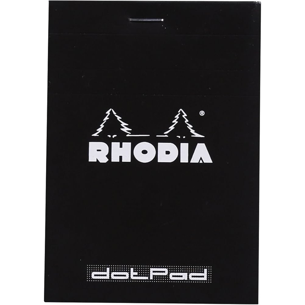 Notebook dotPad - Rhodia - dotted, black, 8,5 x 12 cm, 80 g, 80 sheets