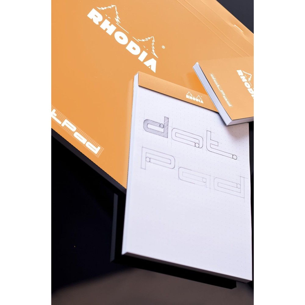 Notebook dotPad - Rhodia - dotted, orange, 8,5 x 12 cm, 80 g, 80 sheets