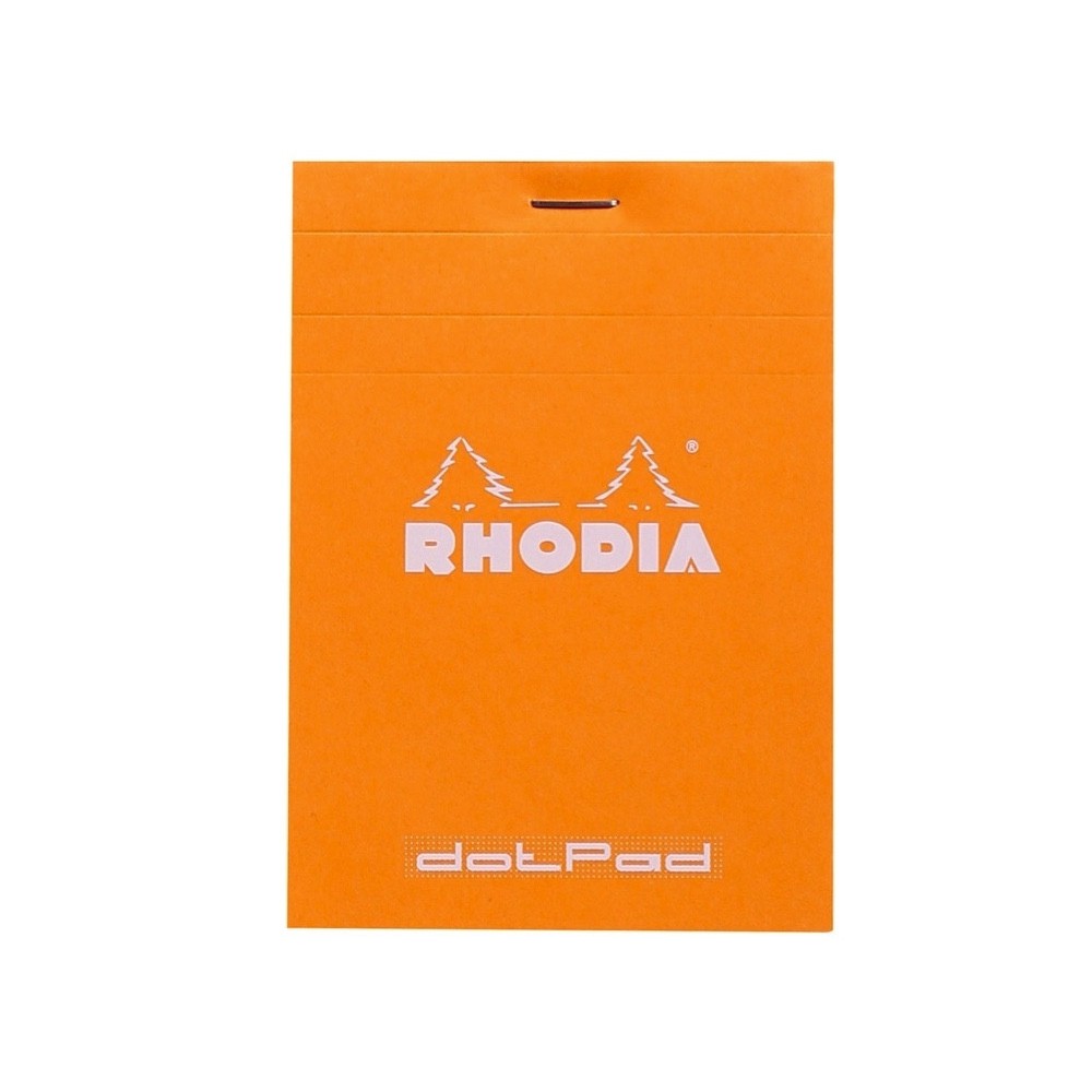Notes dotPad - Rhodia - w kropki, pomarańczowy, 8,5 x 12 cm, 80 g, 80 ark.
