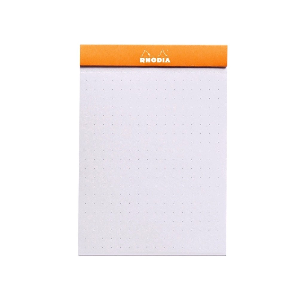 Notes dotPad - Rhodia - w kropki, pomarańczowy, 8,5 x 12 cm, 80 g, 80 ark.