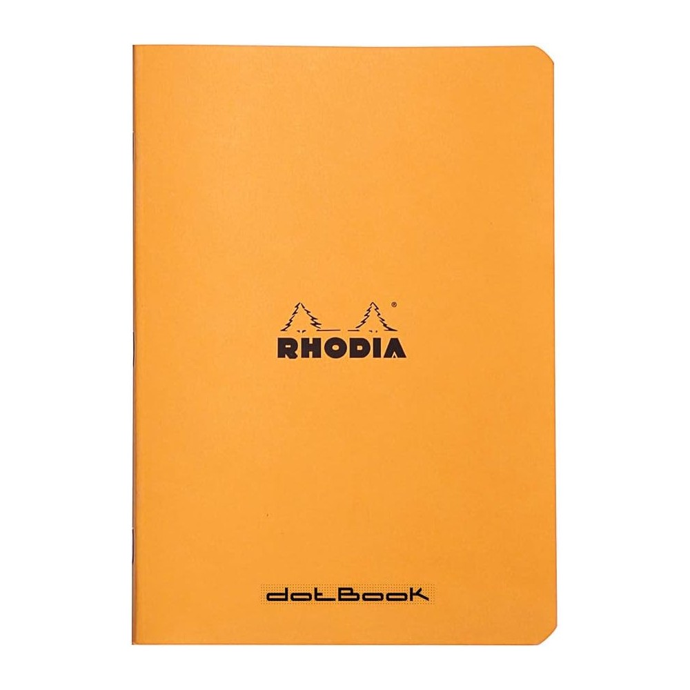 Notes - Rhodia - w kropki, pomarańczowy, A5, 80 g, 48 ark.