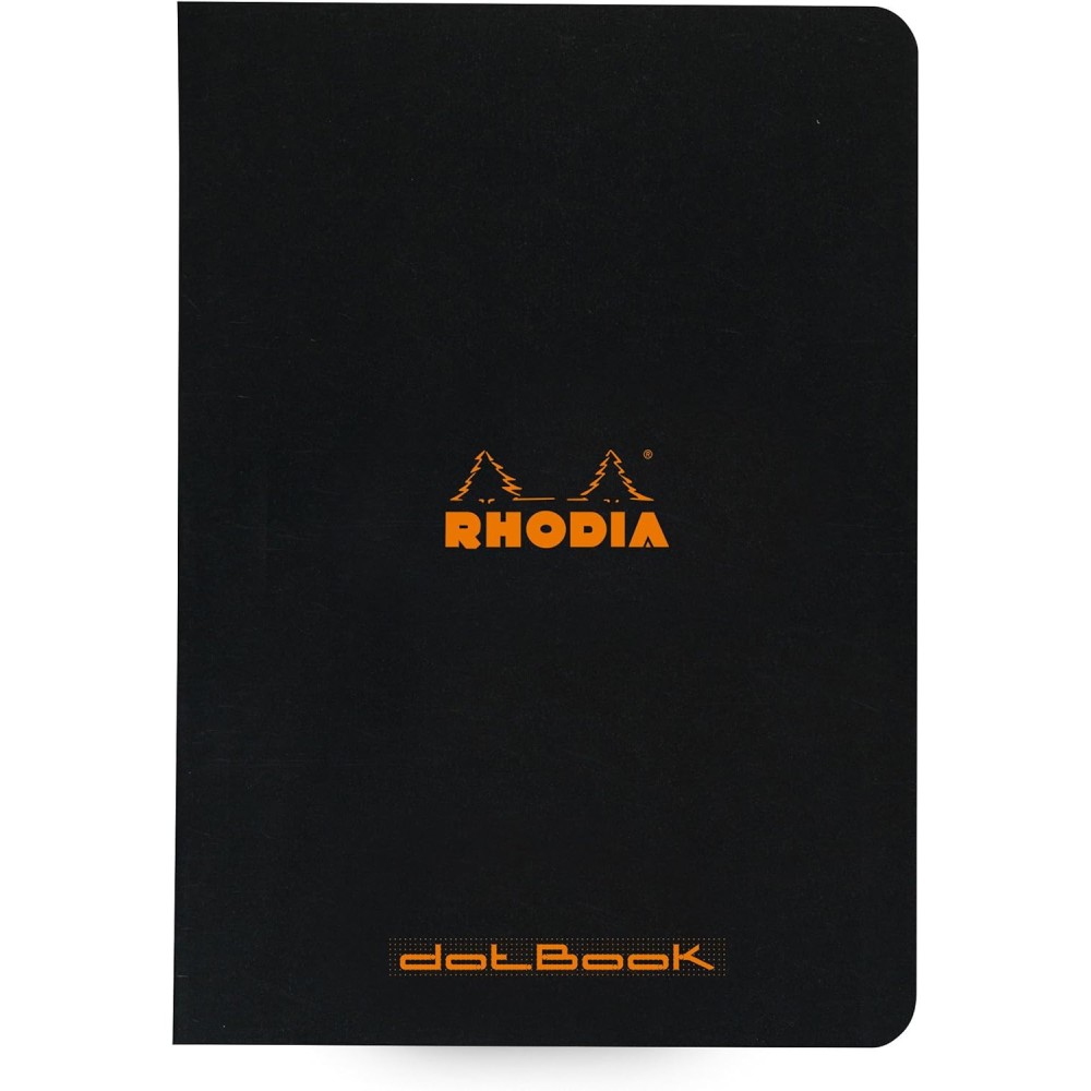 Notes - Rhodia - w kropki, czarny, A5, 80 g, 48 ark.