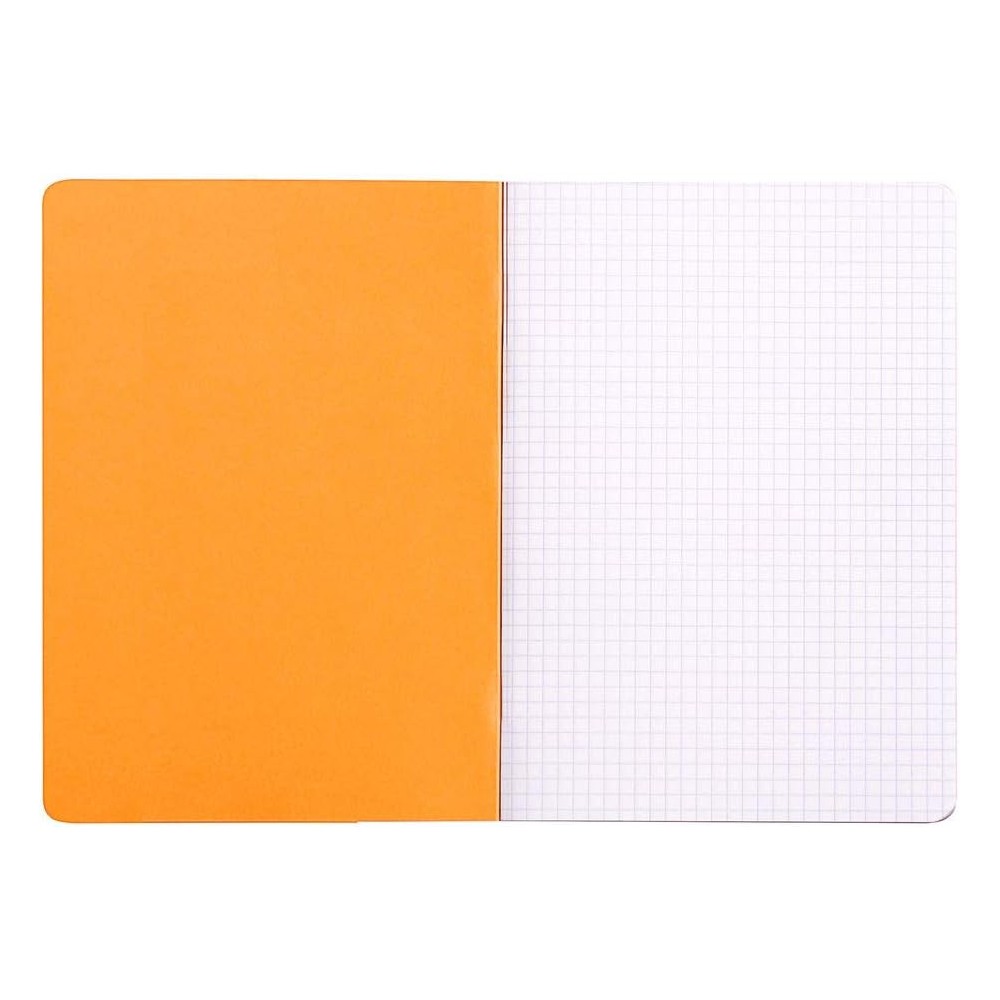 Notebook - Rhodia - checkered, orange, A5, 80 g, 48 sheets