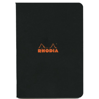 Notes - Rhodia - w kratkę, czarny, A5, 80 g, 48 ark.