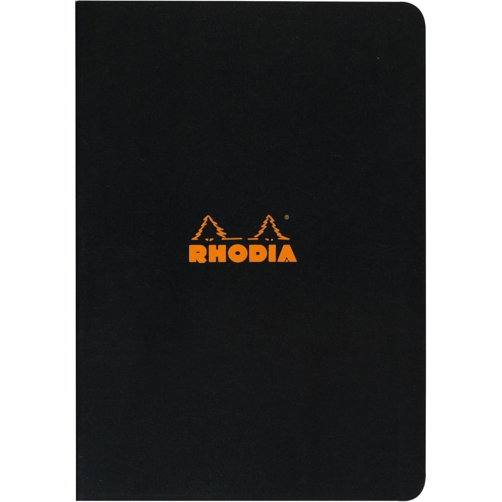 Notes - Rhodia - w linie, czarny, A4, 80 g, 48 ark.