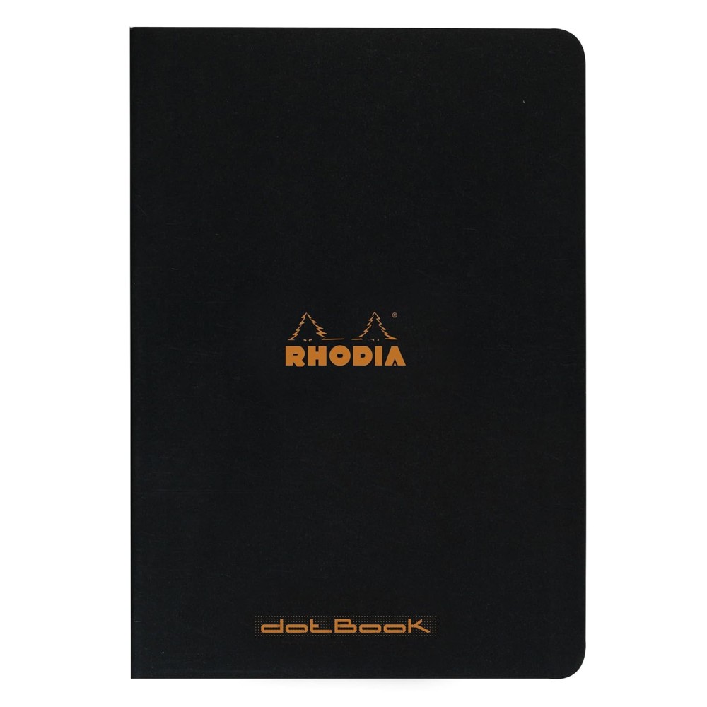 Notes - Rhodia - w kropki, czarny, A4, 80 g, 48 ark.