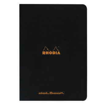 Notes - Rhodia - w kropki, czarny, A4, 80 g, 48 ark.