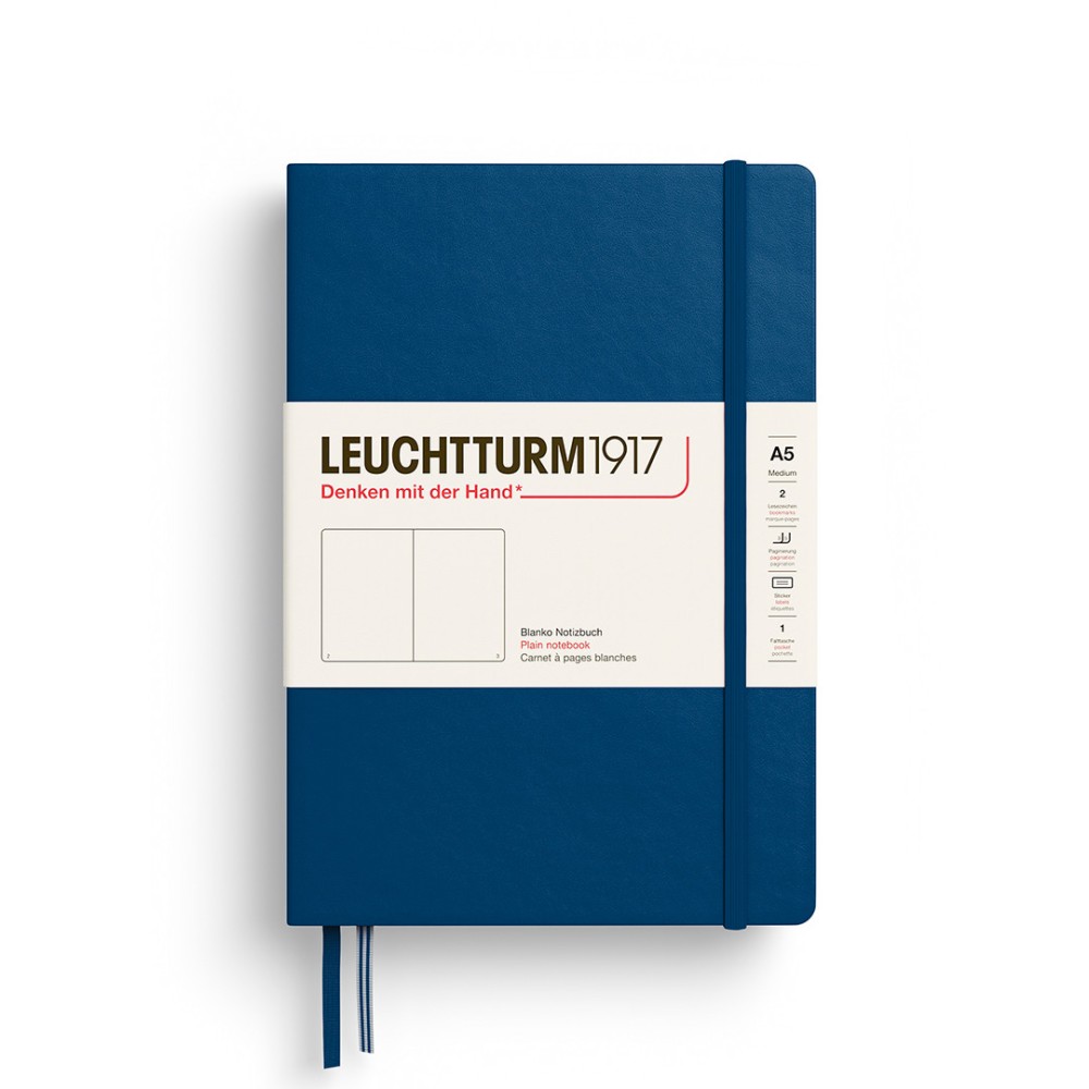 Notatnik gładki A5 - Leuchtturm1917 - Indigo