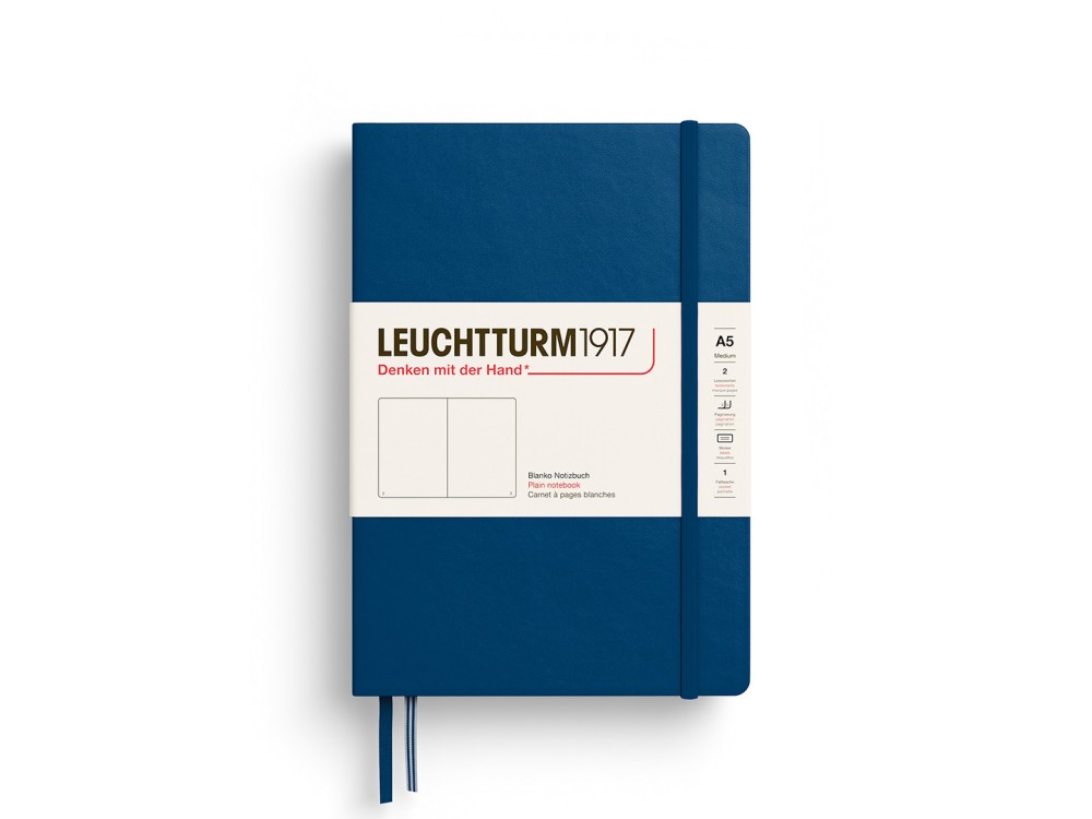 Notatnik gładki A5 - Leuchtturm1917 - Indigo