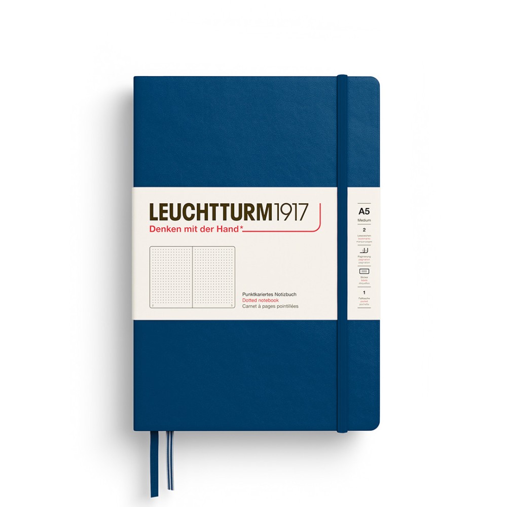 Notatnik w kropki A5 - Leuchtturm1917 - Indigo