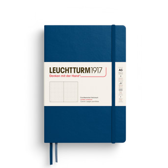 Notatnik w kropki A5 - Leuchtturm1917 - Indigo