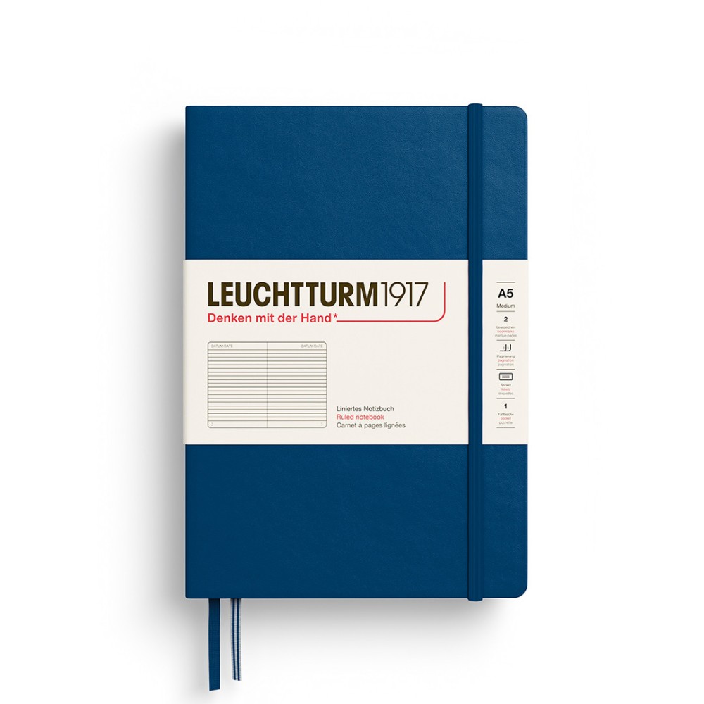 Notatnik w linie A5 - Leuchtturm1917 - Indigo
