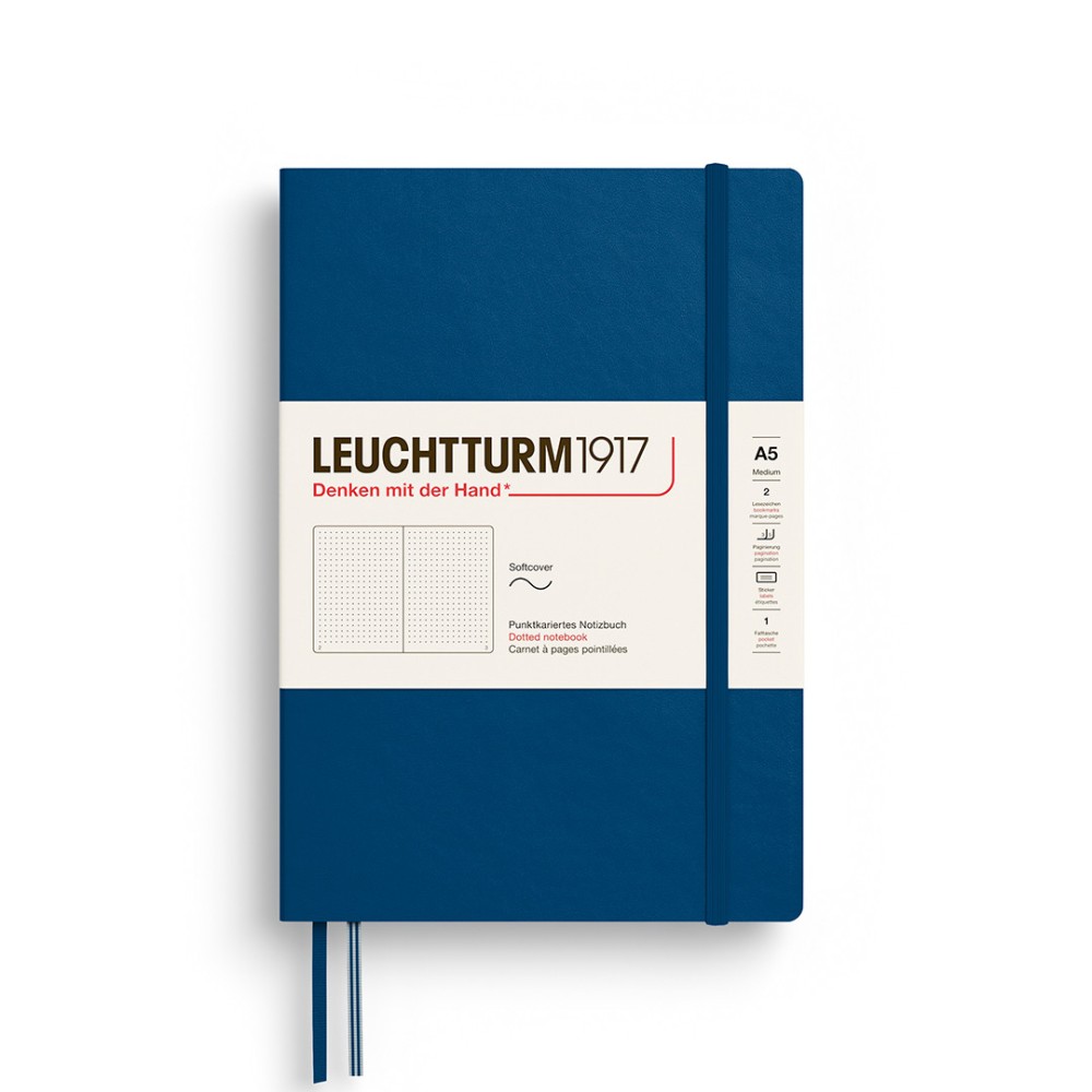 Notatnik w kropki A5 - Leuchtturm1917 - Indigo