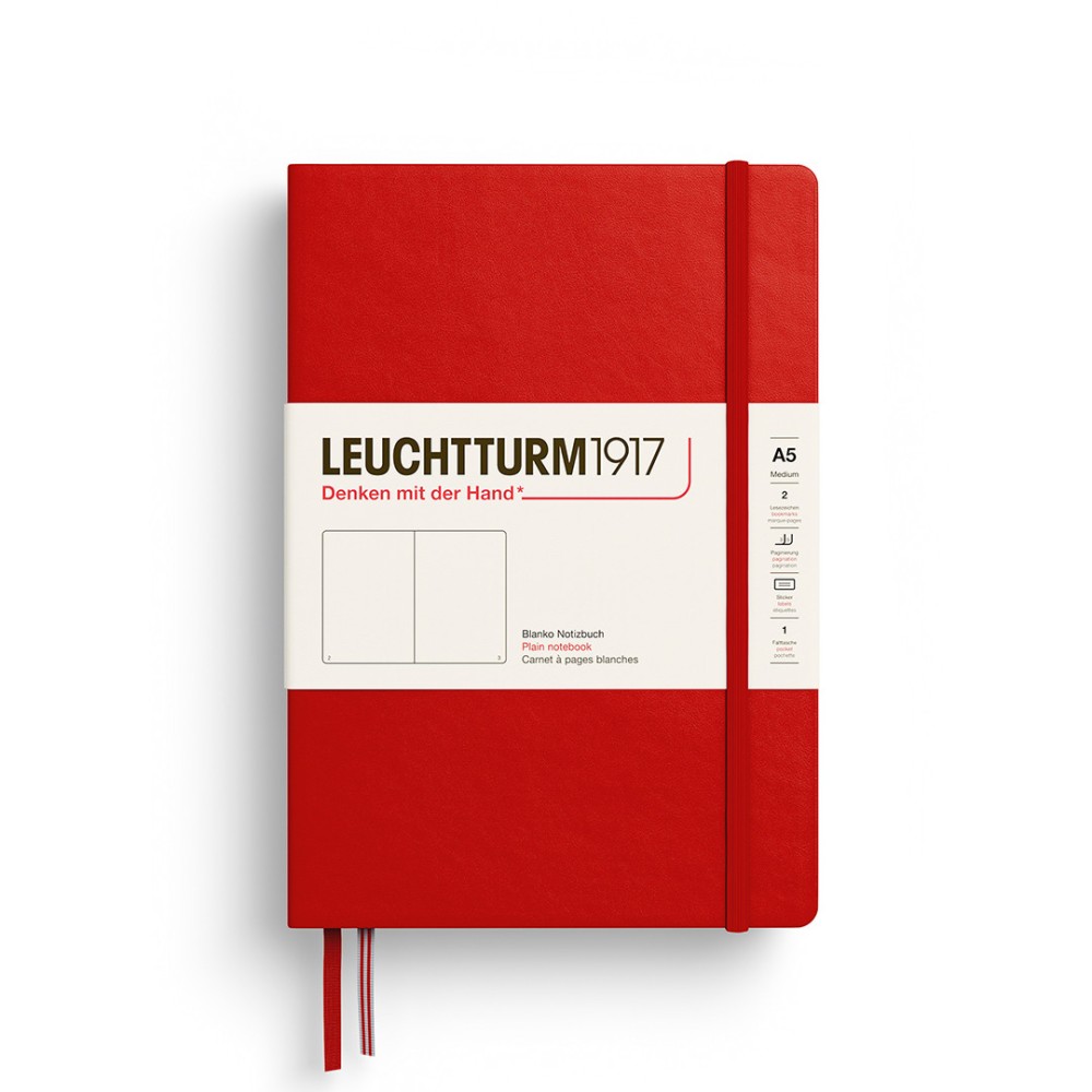 Plain Notebook A5 - Leuchtturm1917 - Cherry
