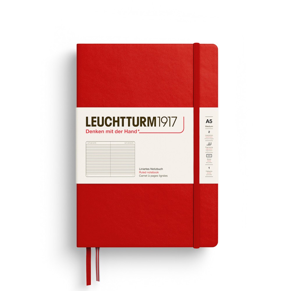 Ruled Notebook A5 - Leuchtturm1917 - Cherry