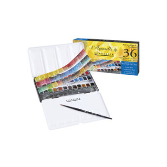 Zestaw akwareli w półkostkach l'Aquarelle - Sennelier - 36 szt.