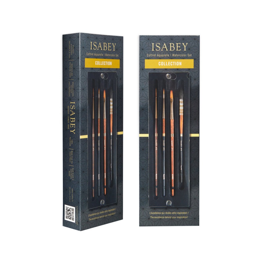 Zestaw pędzli do akwareli Collection - Isabey - 4 szt.
