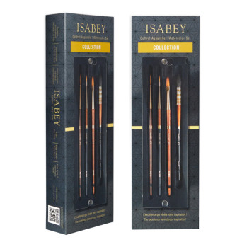 Zestaw pędzli do akwareli Collection - Isabey - 4 szt.