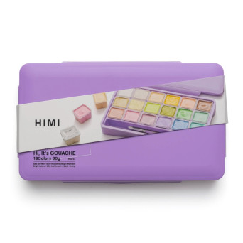 Set of Jelly Cup Pastel Gouache - HIMI - Purple 18 pcs. x 30 g